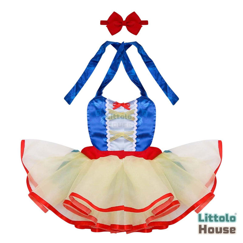 Baby Snow White Apron Style Outfit O185 | 6M | Multicolour