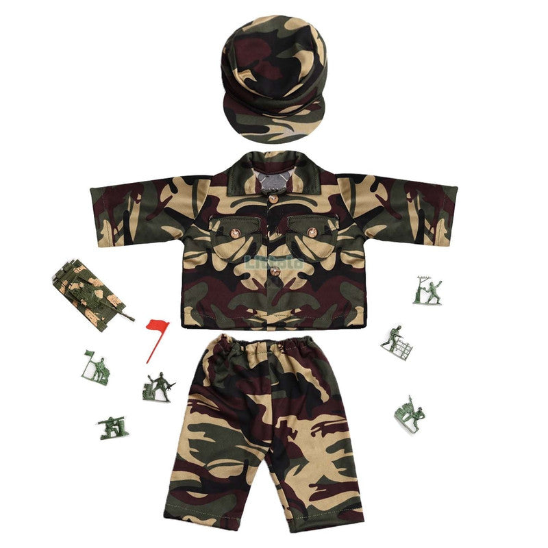 Baby Army Costume with Acessories O194 | NB | Green