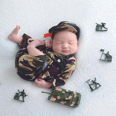 Baby Army Costume with Acessories O194 | NB | Green