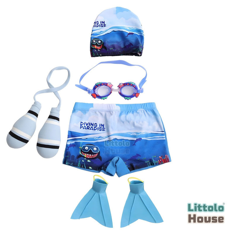 Baby Scuba Diving Costume with Acessories O196 | NB | Blue