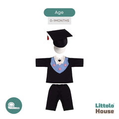 Baby Graduation Costume with Hat O198 | NB | Black