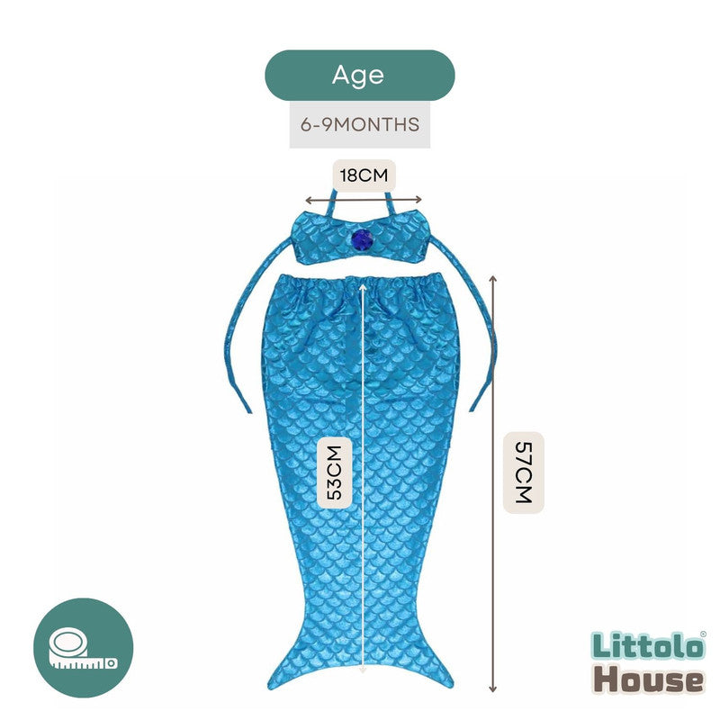 Shop Blue Baby Mermaid Outfit Stylish Perfect for Photography
