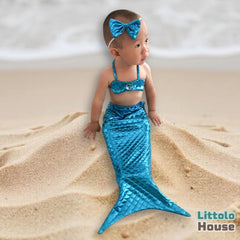 Baby Girl Mermaid Outfit O199 | Blue