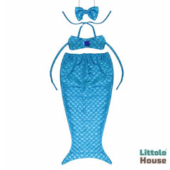 Baby Girl Mermaid Outfit O199 | Blue