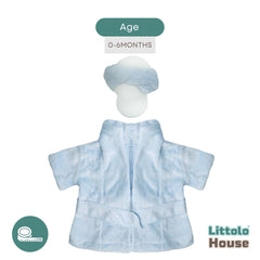 Baby Bathrobe with Hair Towel O205 | 6M | Sky Blue