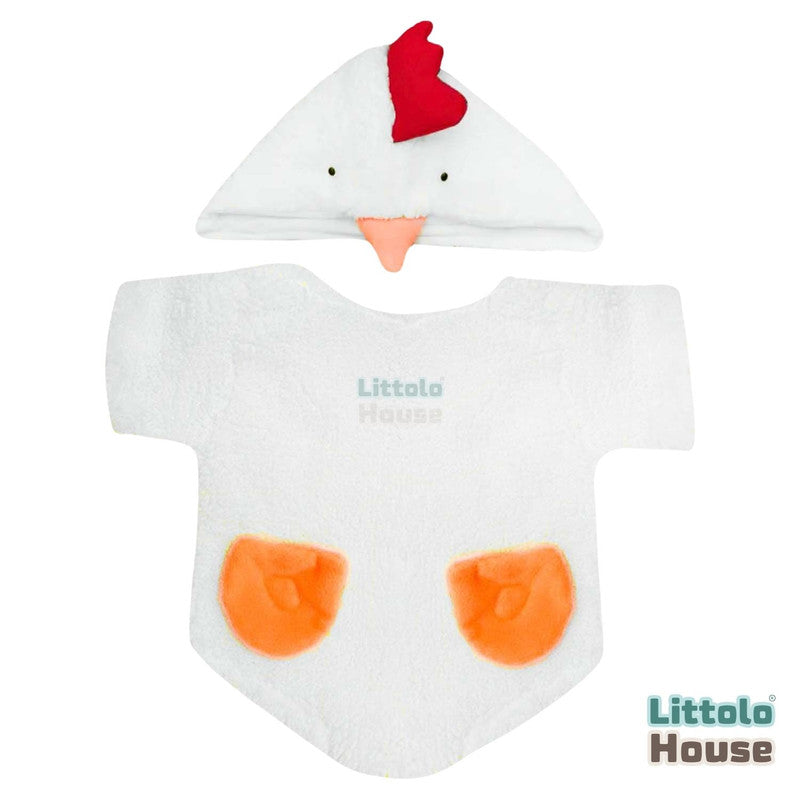 Baby Chick Costume with Hat O207 | 1Y | White