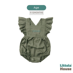 Baby Girl Stylish Frill Romper Outfit O212 | Moss