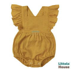 Baby Girl Stylish Frill Romper Outfit O212 | Turmeric