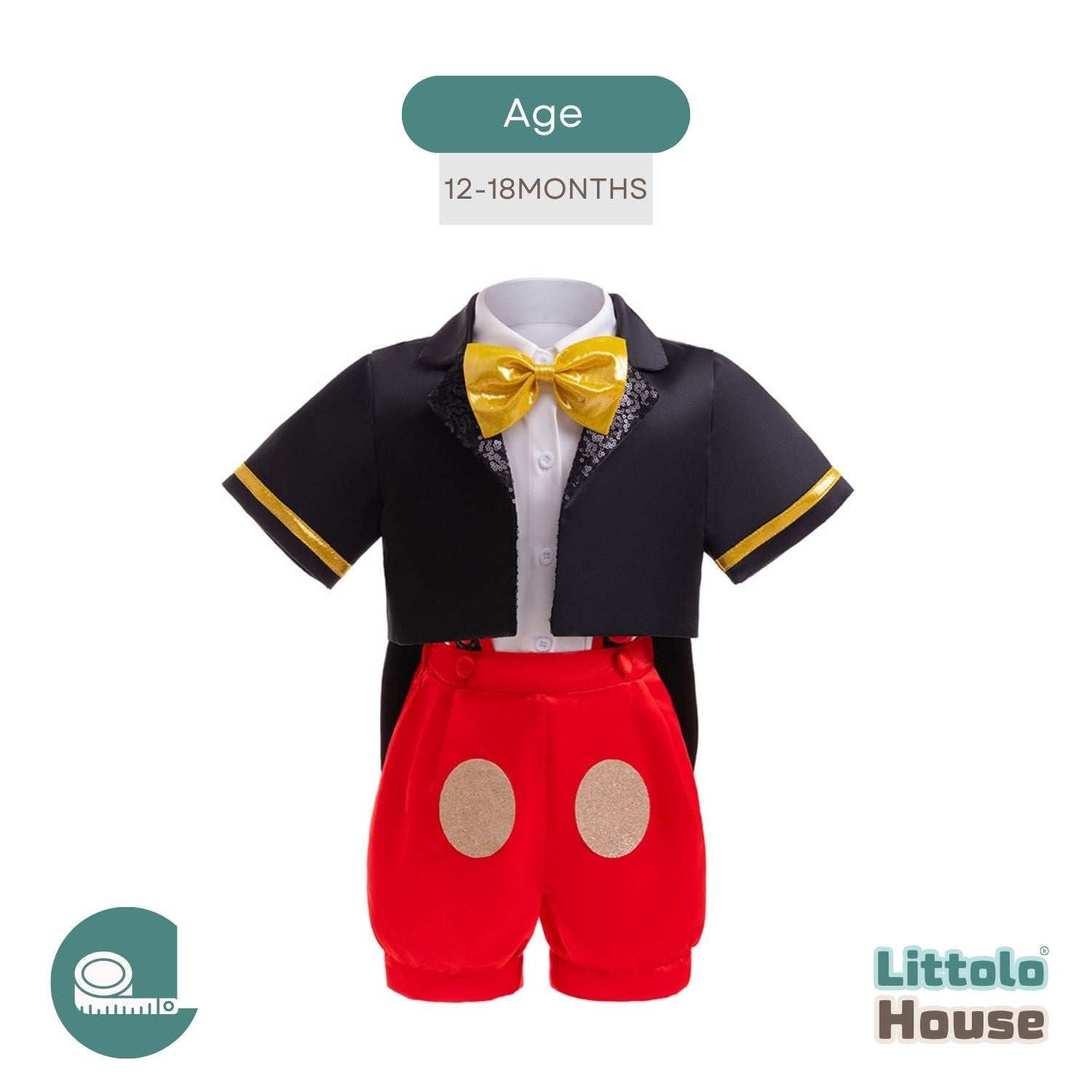 Baby Boy Mickey Mouse Cosplay Costume O213 | 18M | Multicolour