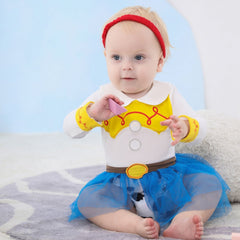 Baby Girl Toy Story Pixar Jessie Romper Costume Onesie with Headband O218 | 1Y | Multicolour