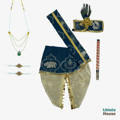 Premium Krishna Janmashtami Costume with Accessories O223 | 1Y | Royal Blue