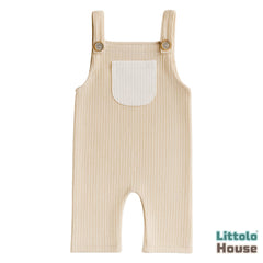 Baby Ribbed Romper O228 | 2M | Cream