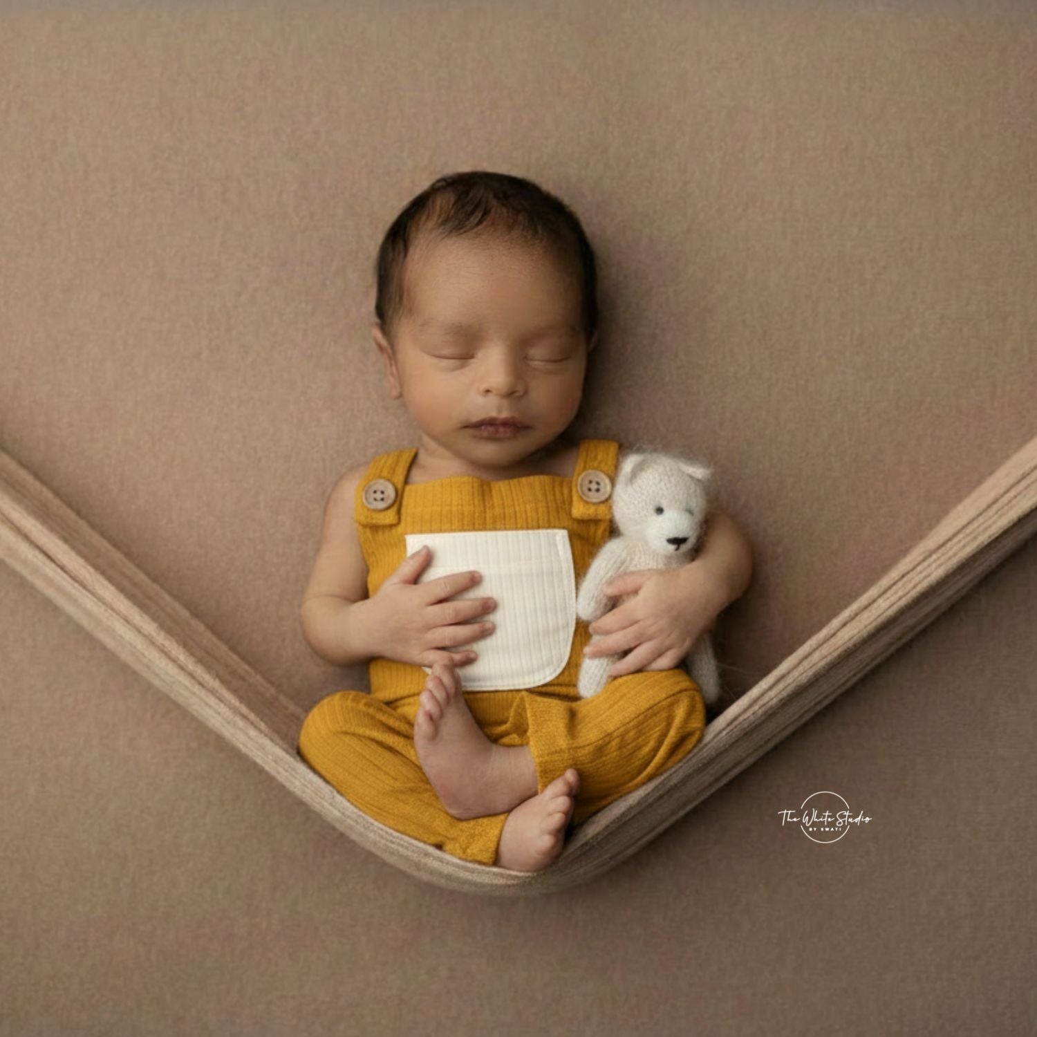 Baby Ribbed Romper O228 | 2M | Mustard