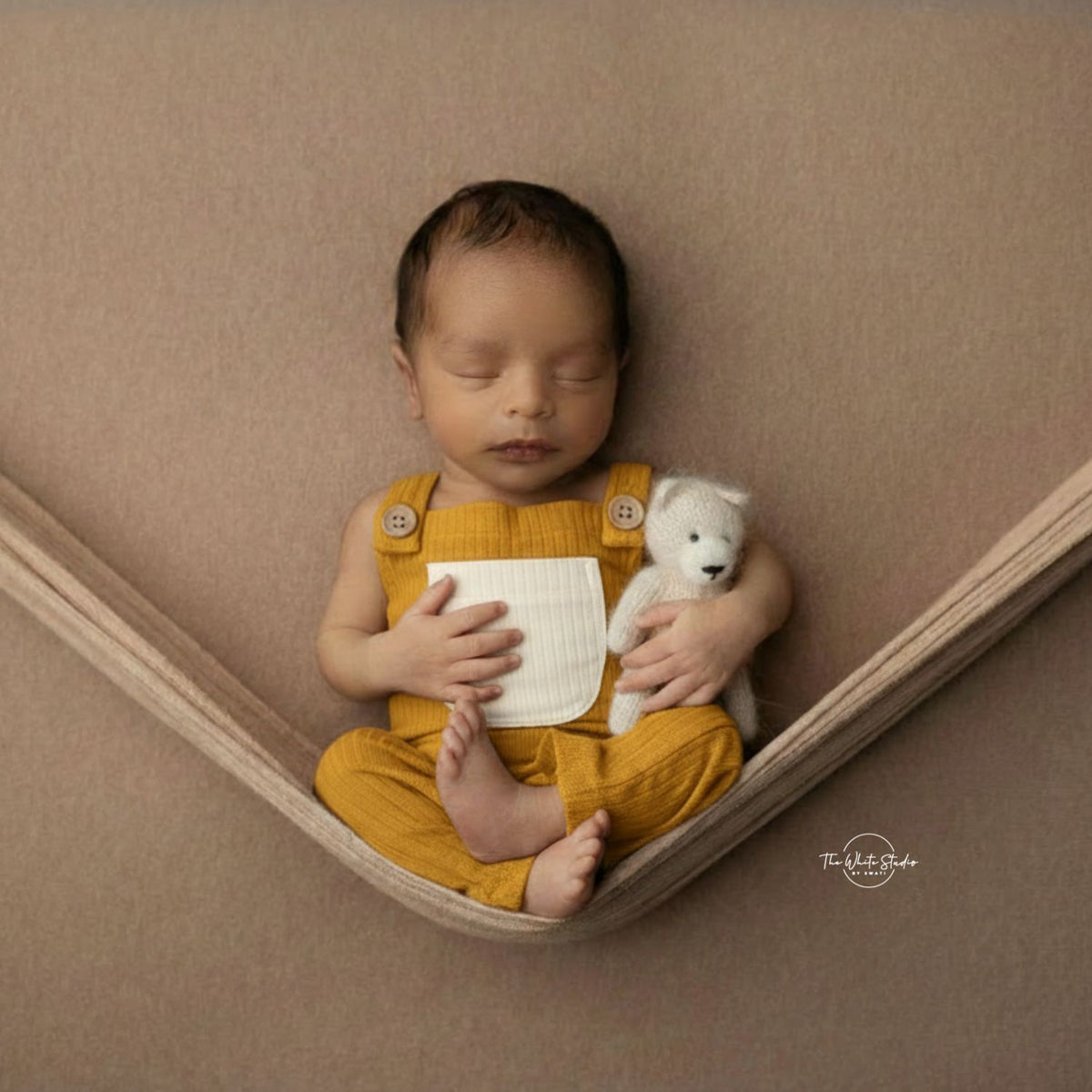 Baby Ribbed Romper O228 | 2M | Mustard