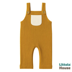 Baby Ribbed Romper O228 | 2M | Mustard