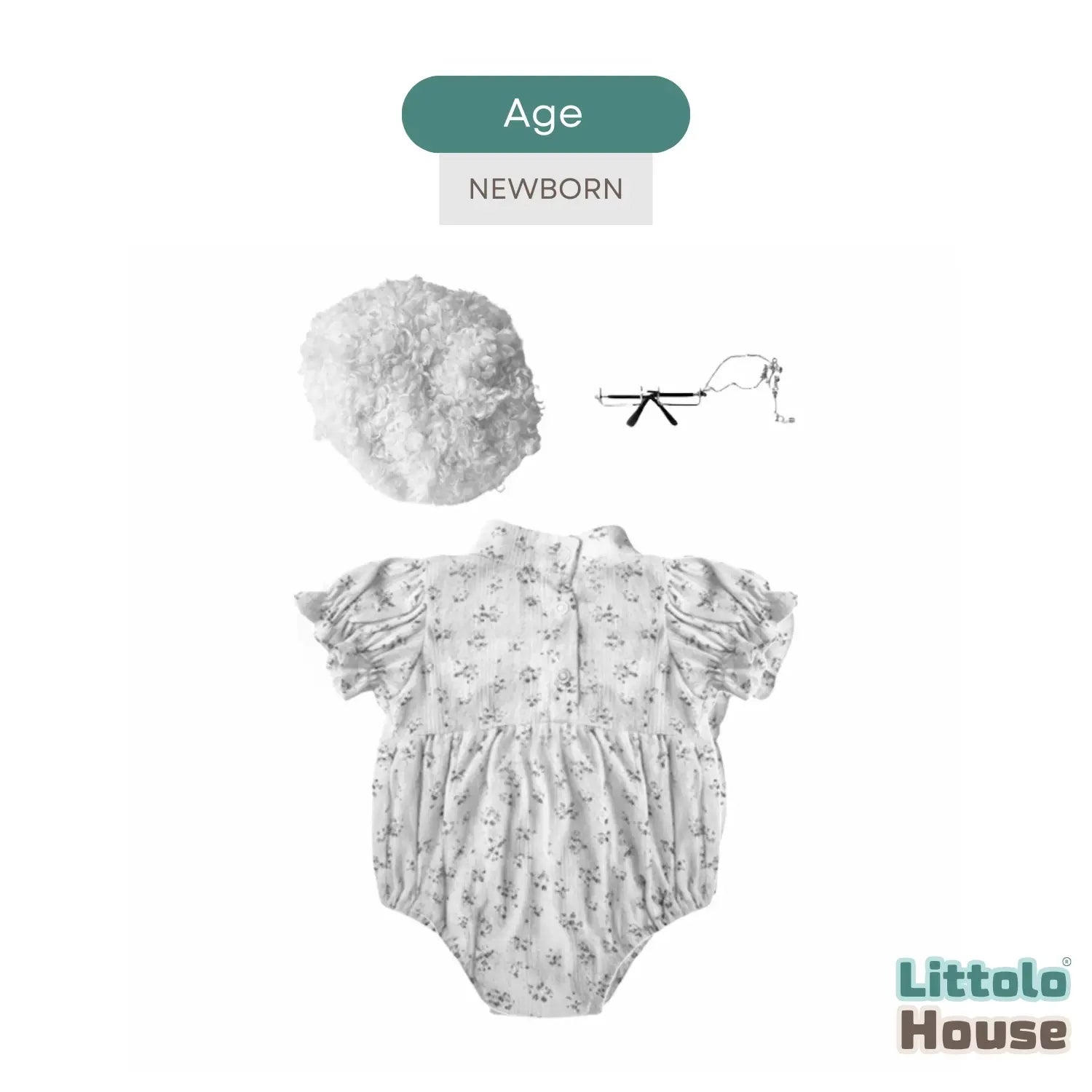 Baby Grandma Inspired Costume O250 | NB | White
