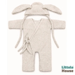 Baby Cozy Bunny Romper with Bonnet O261 | 1Y | Beige