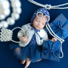 Baby Girl Little Duchess Costume Set Outfit O269 | NB | Blue