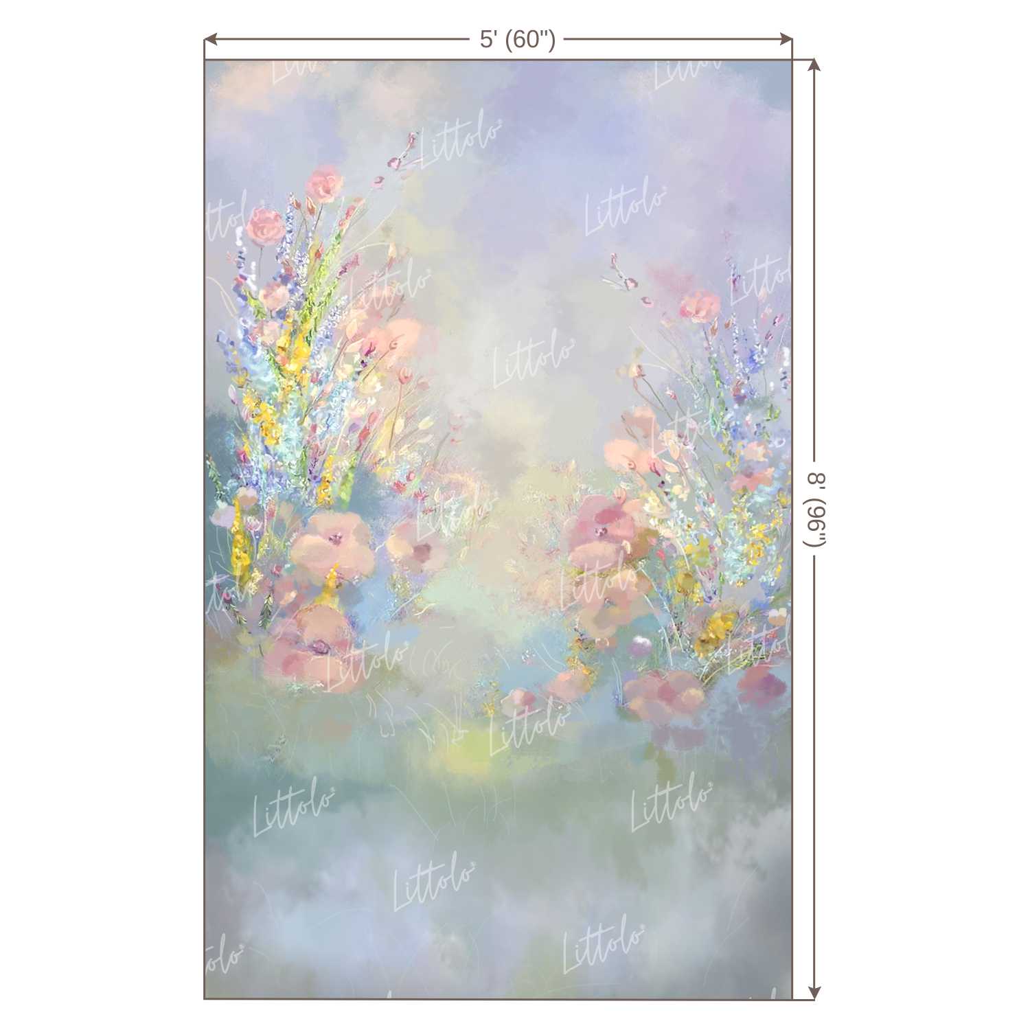 LB0007 Floral and Fine Arts Backdrop