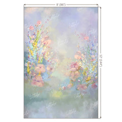 LB0007 Floral and Fine Arts Backdrop