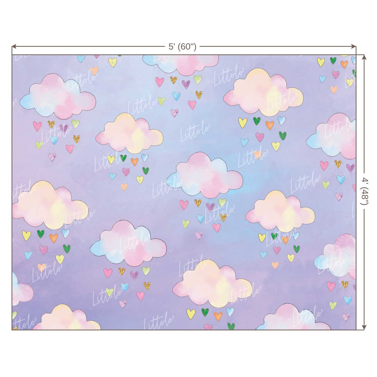 LB0010 Clouds Theme Backdrop