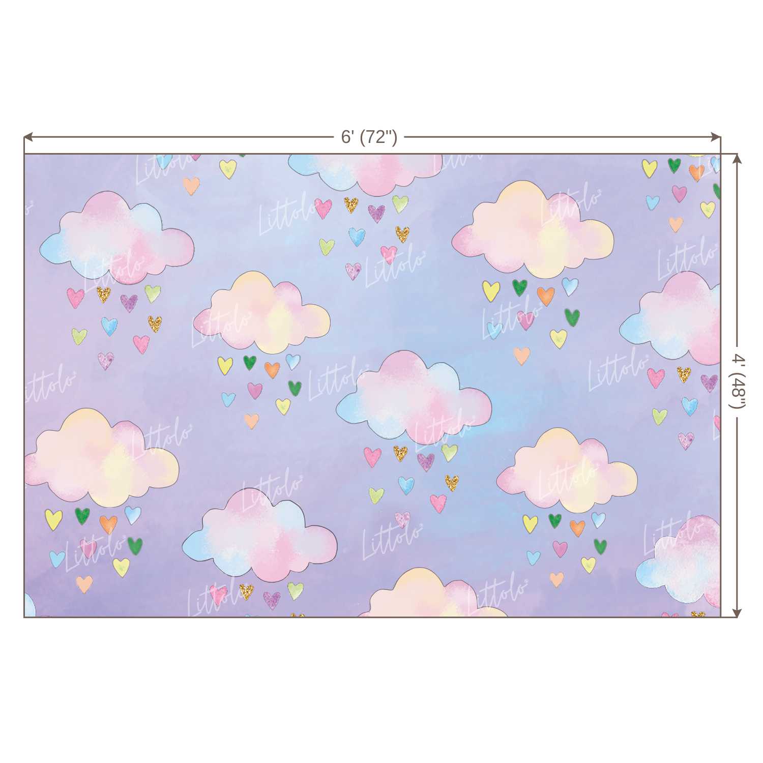 LB0010 Clouds Theme Backdrop