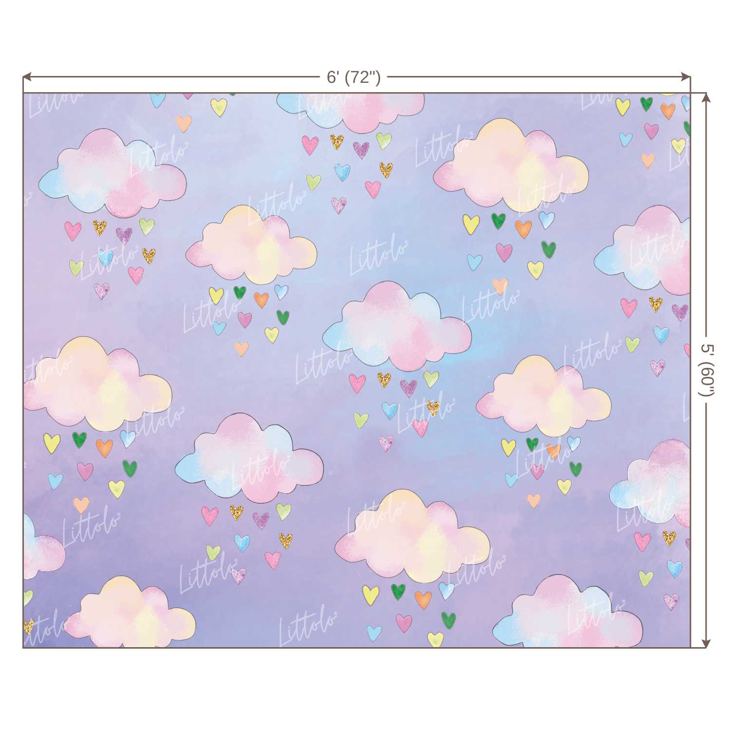 LB0010 Clouds Theme Backdrop