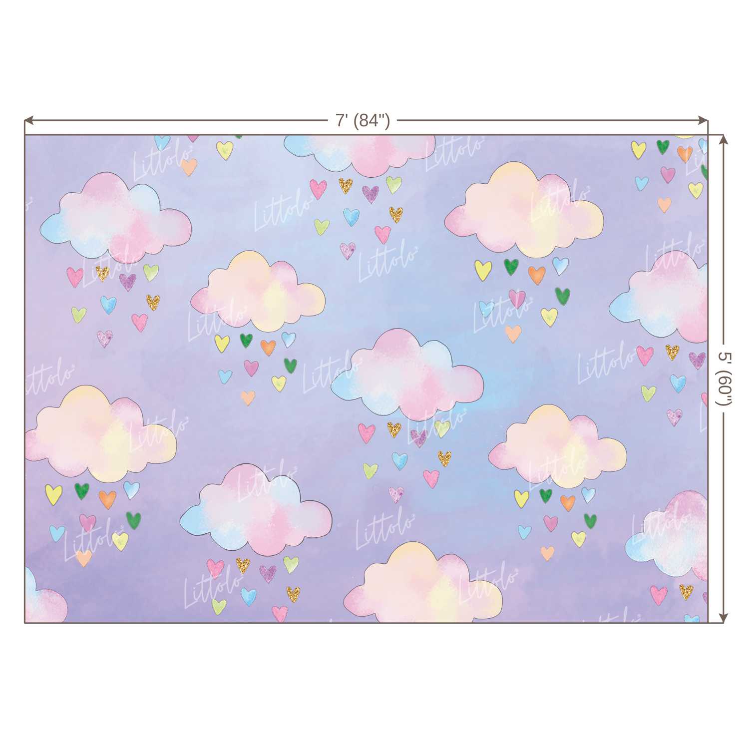 LB0010 Clouds Theme Backdrop