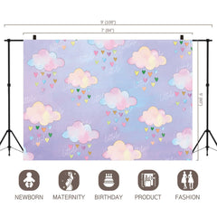 LB0010 Clouds Theme Backdrop