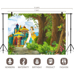 LB0014 Princess Castle Theme Backdrop