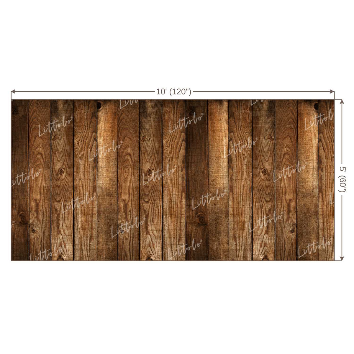 LB0015 Natural Wood Planks Backdrop