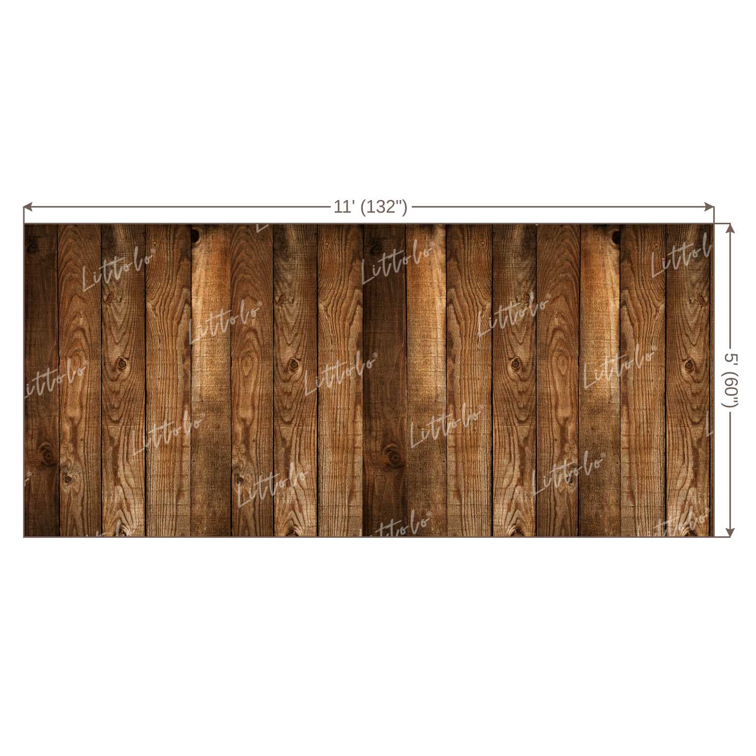 LB0015 Natural Wood Planks Backdrop