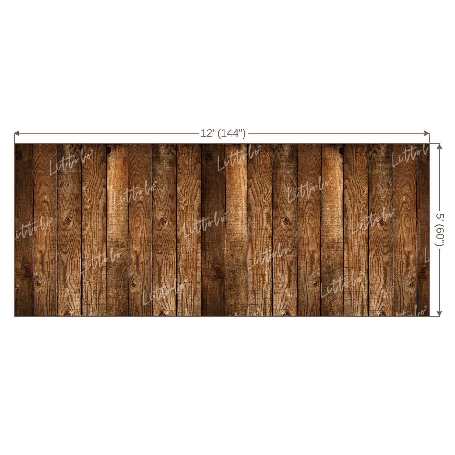 LB0015 Natural Wood Planks Backdrop