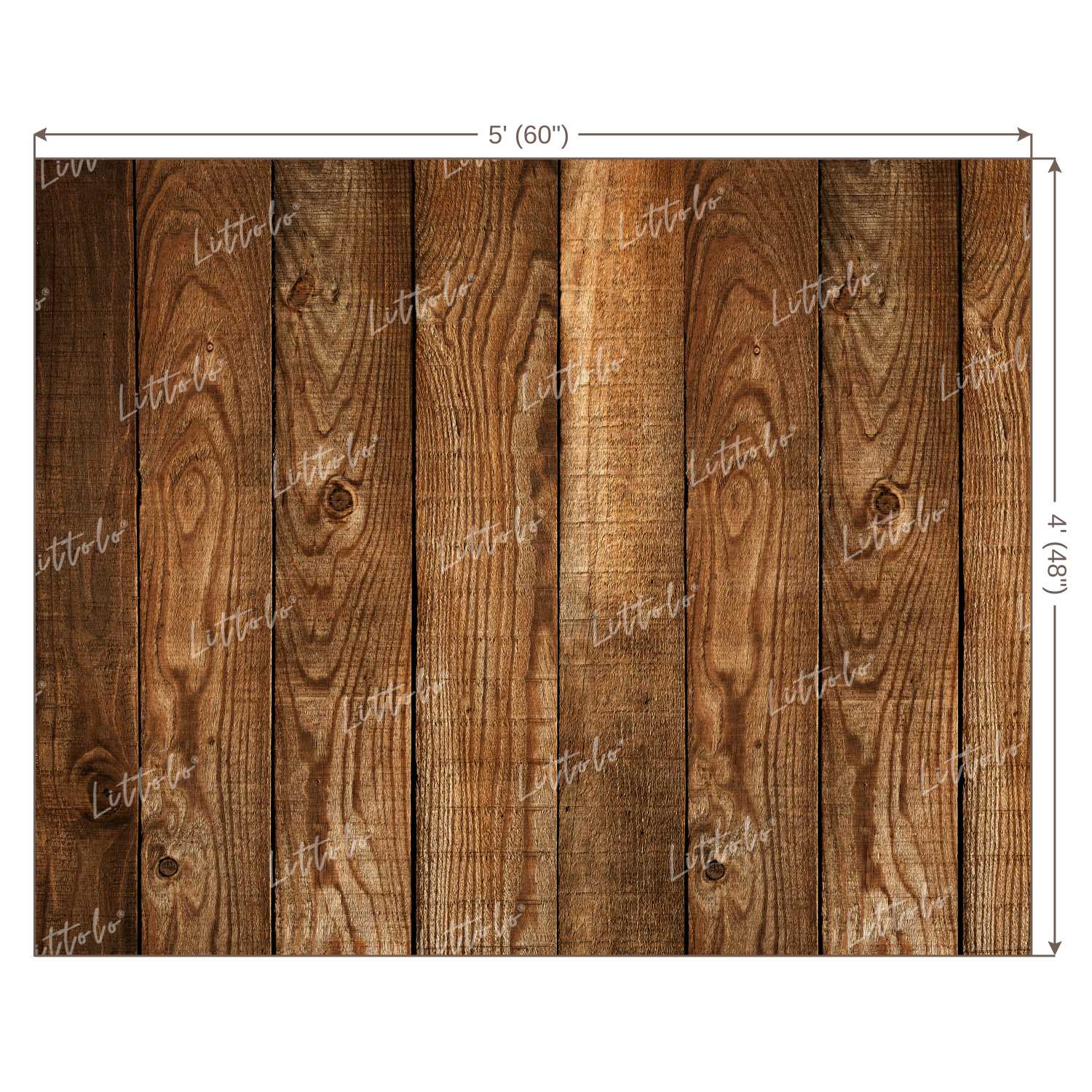 LB0015 Natural Wood Planks Backdrop