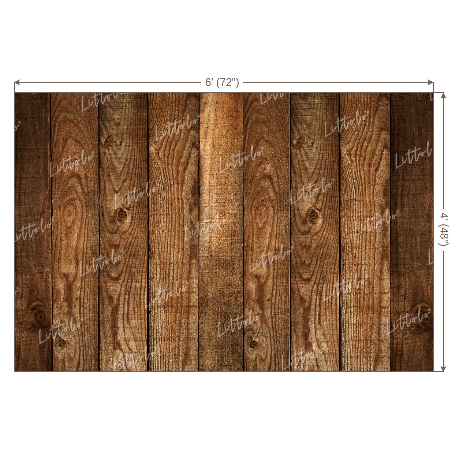 LB0015 Natural Wood Planks Backdrop