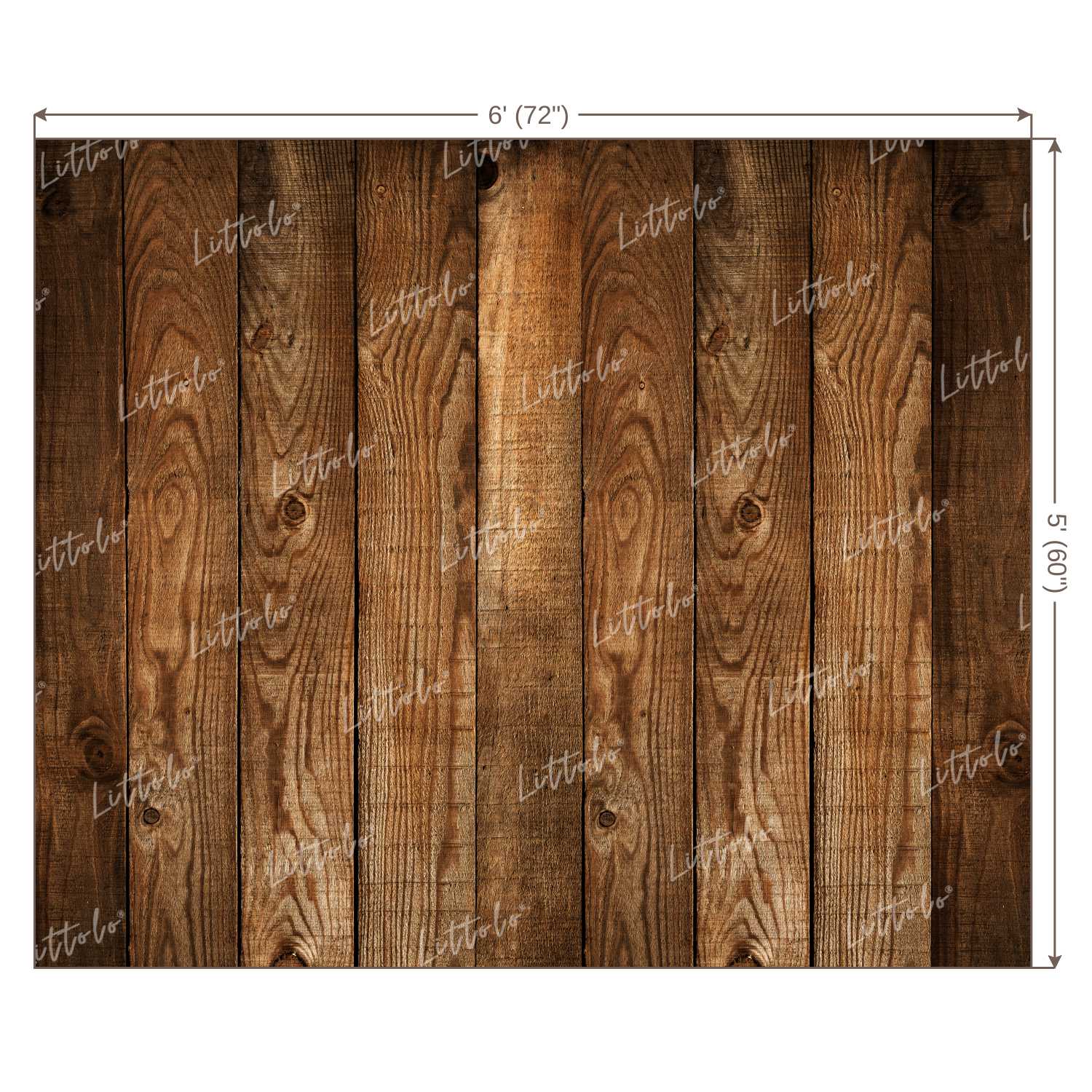 LB0015 Natural Wood Planks Backdrop