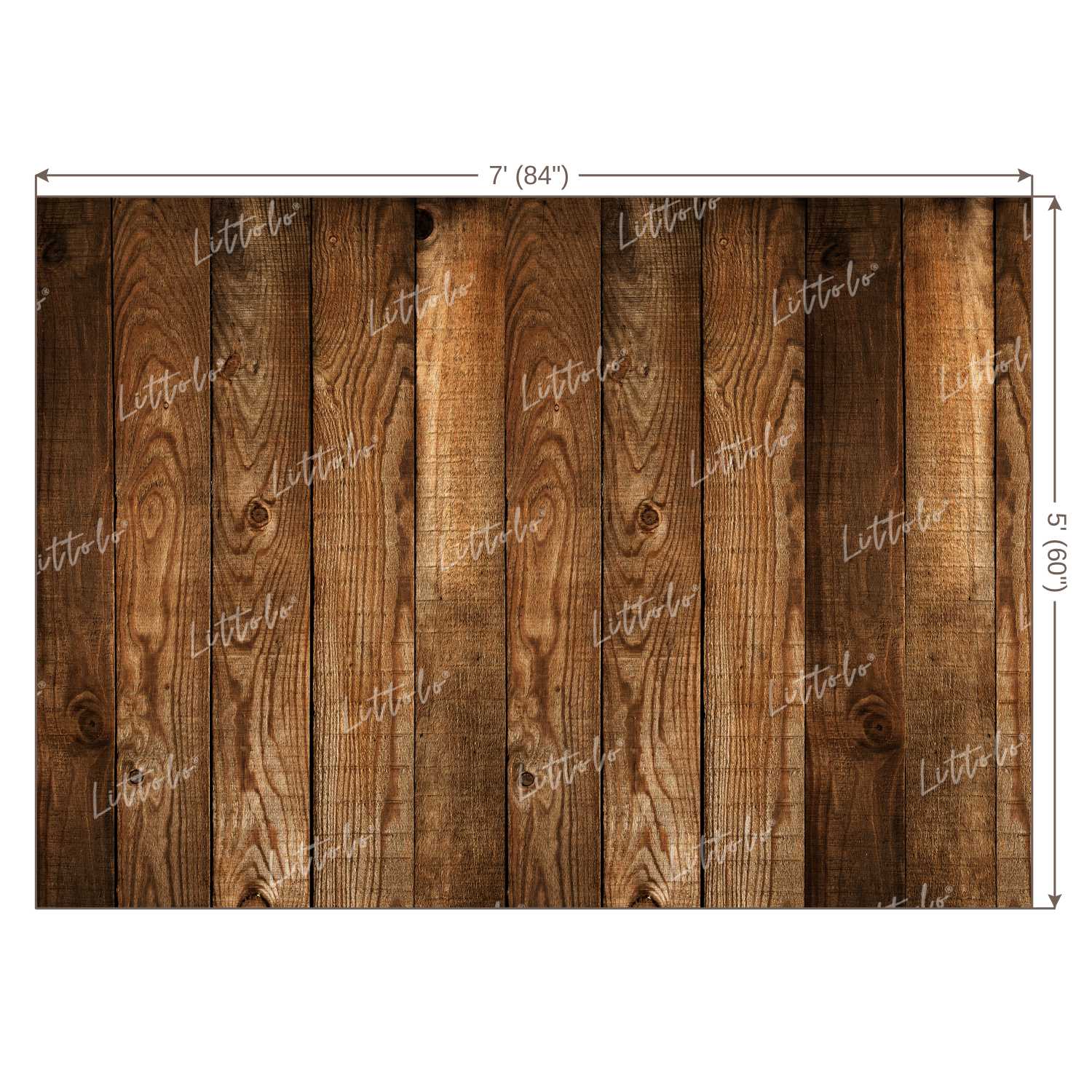 LB0015 Natural Wood Planks Backdrop