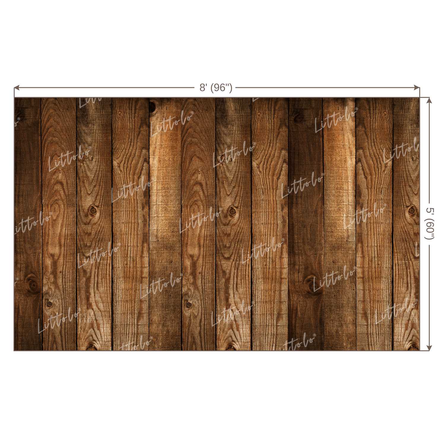 LB0015 Natural Wood Planks Backdrop