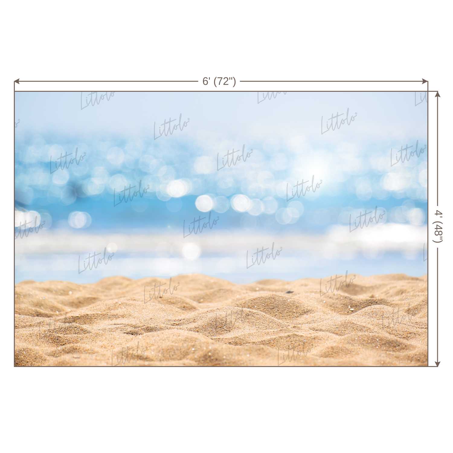 LB0021 Beach Sand Theme Backdrop