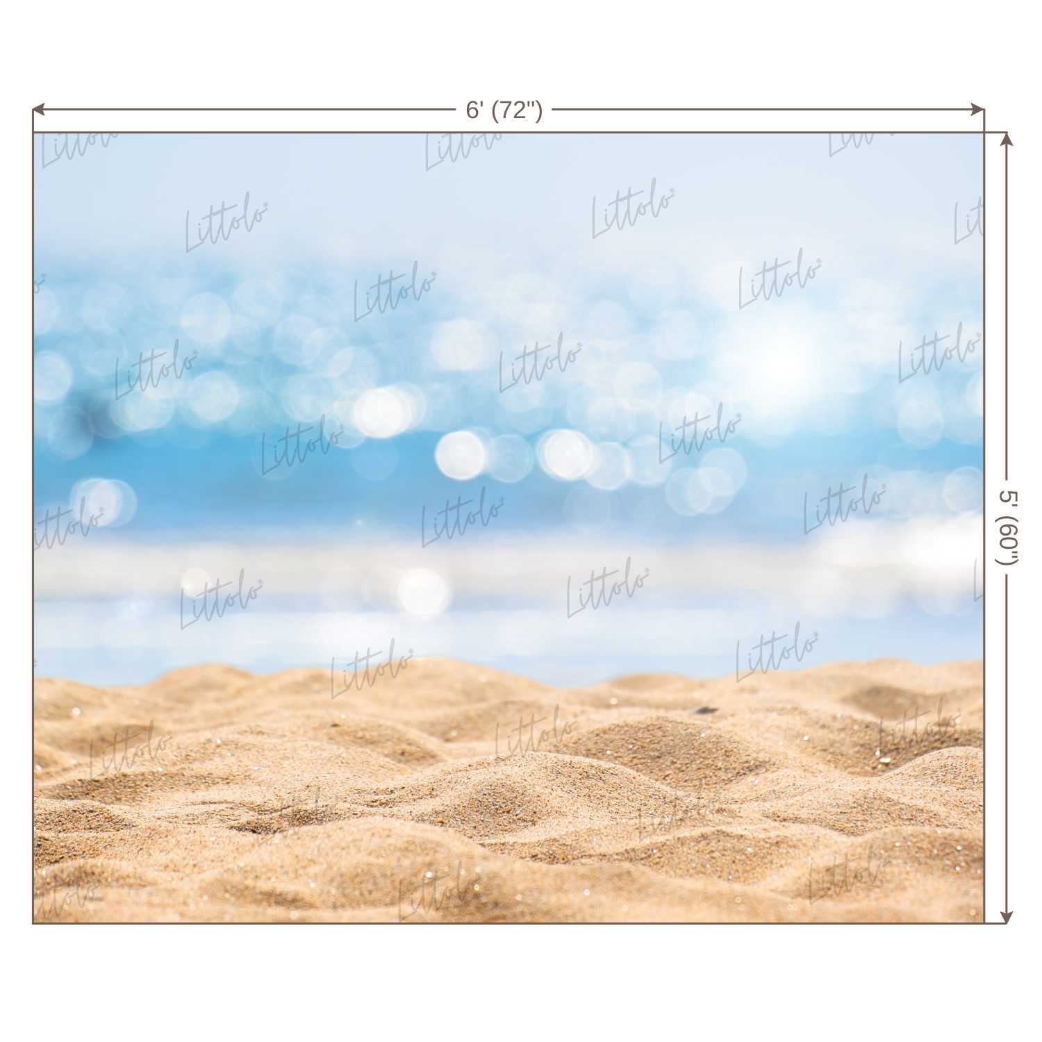 LB0021 Beach Sand Theme Backdrop