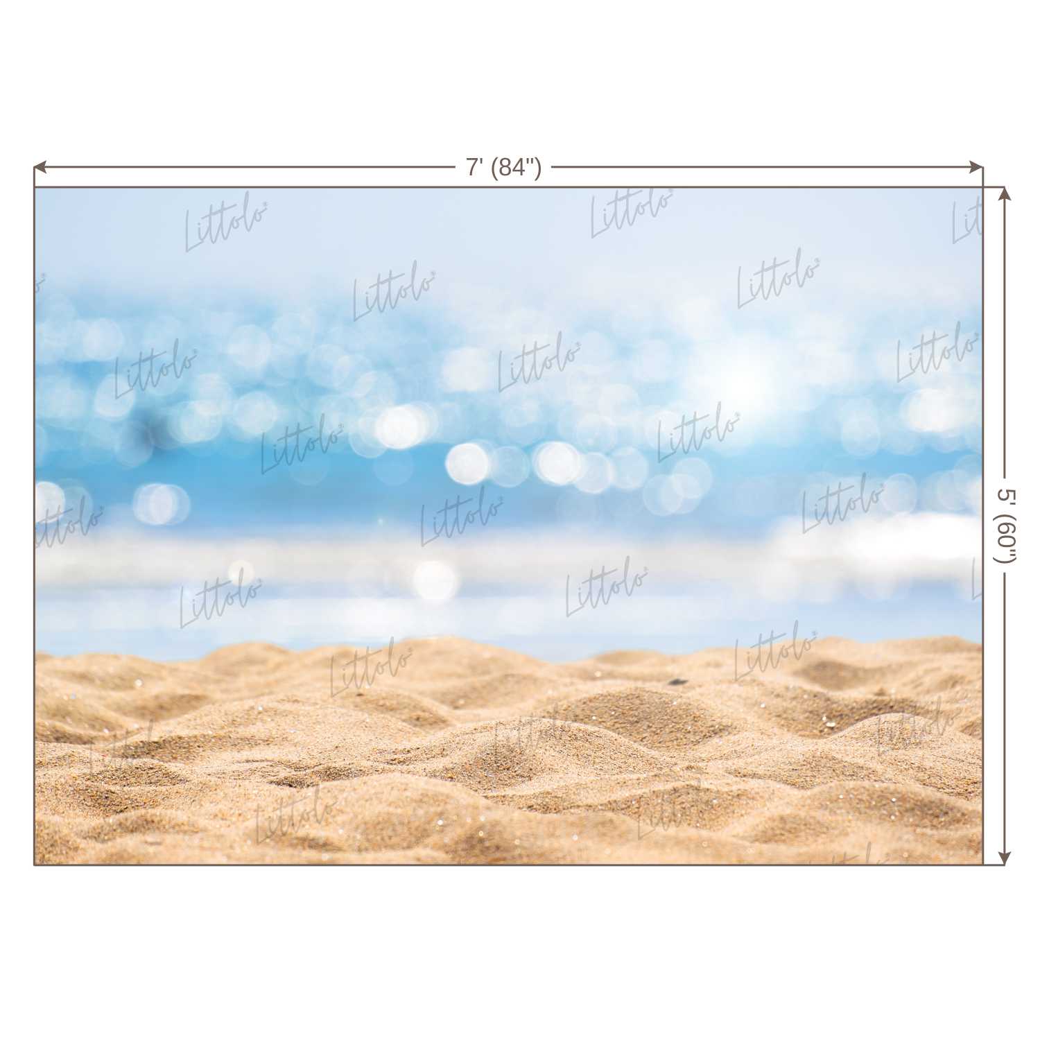 LB0021 Beach Sand Theme Backdrop