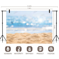 LB0021 Beach Sand Theme Backdrop