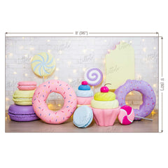 LB0023 Sugar Rush Balloons and Cake Smash Backdrop