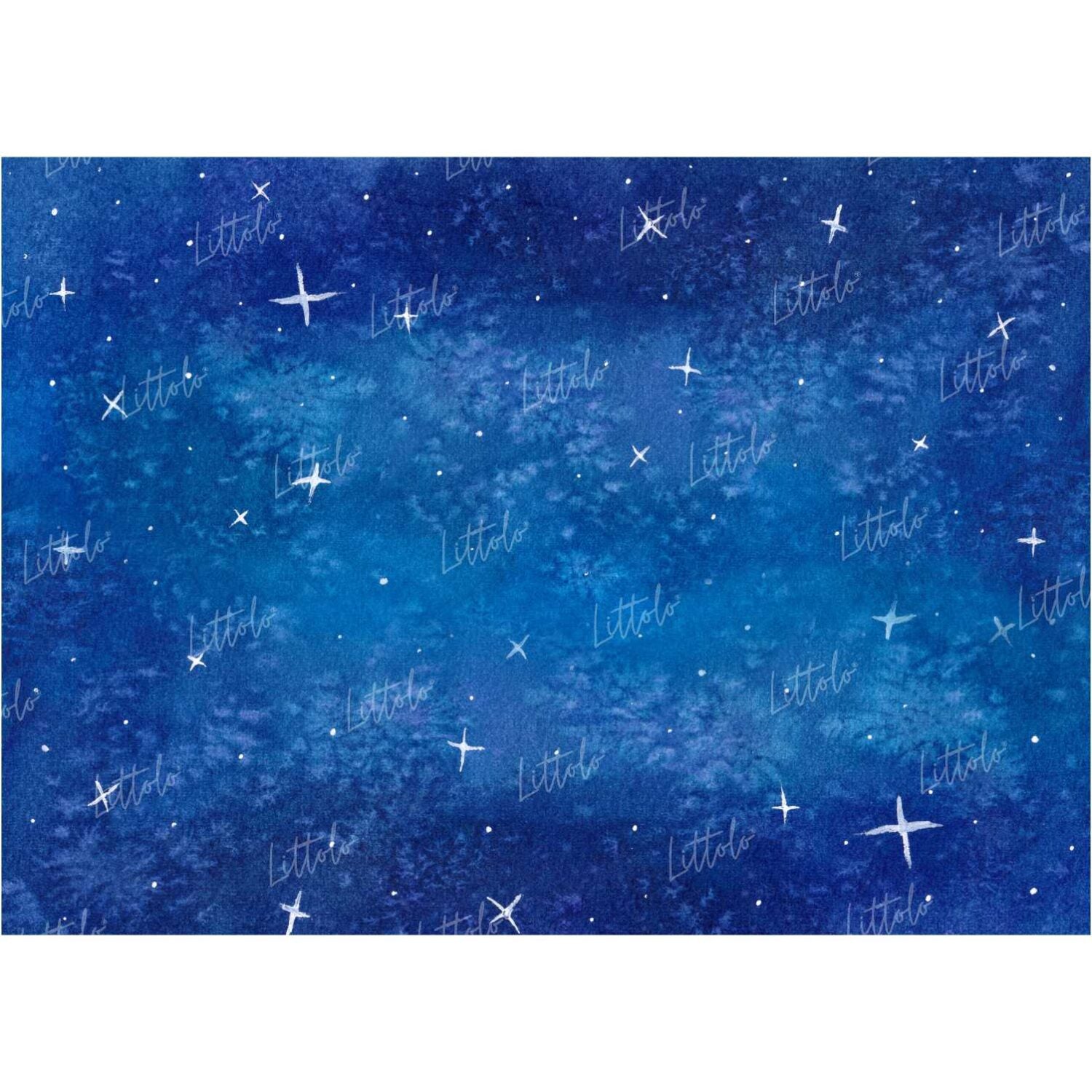 LB0025 Night Stars Theme Backdrop