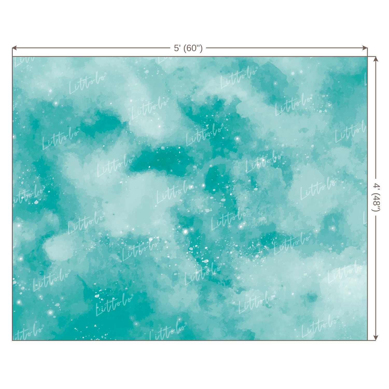 LB0029 Mermaid Fins Green Shades Texture Backdrop