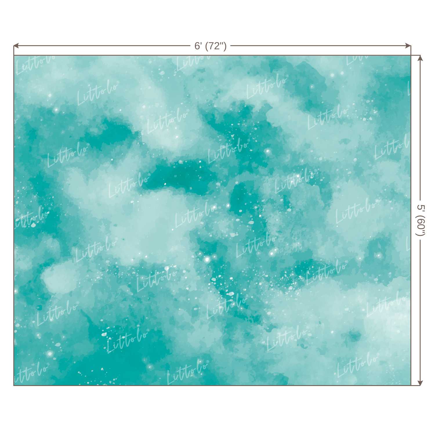 LB0029 Mermaid Fins Green Shades Texture Backdrop