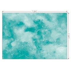 LB0029 Mermaid Fins Green Shades Texture Backdrop