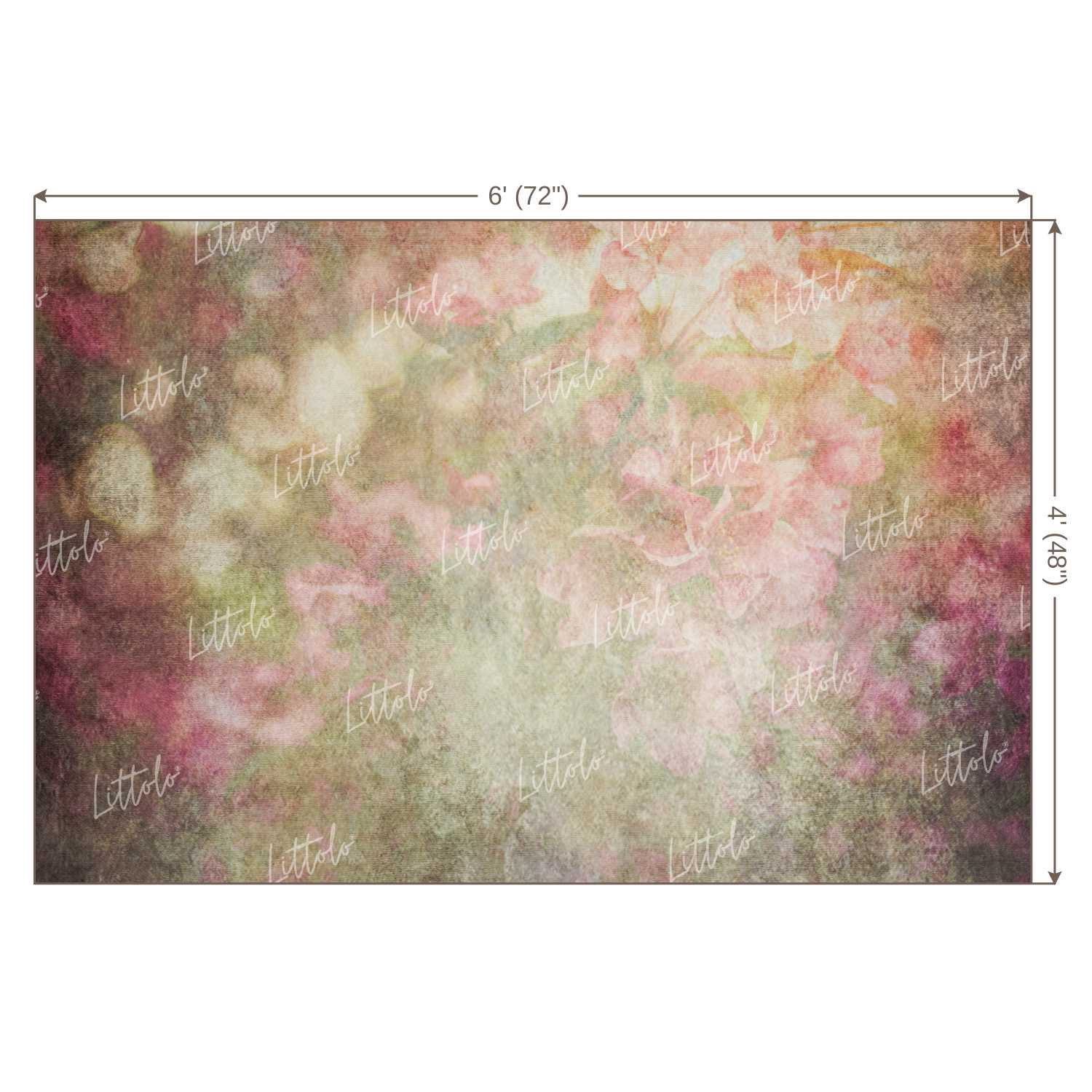 LB0040 Floral and Fine Arts Backdrop