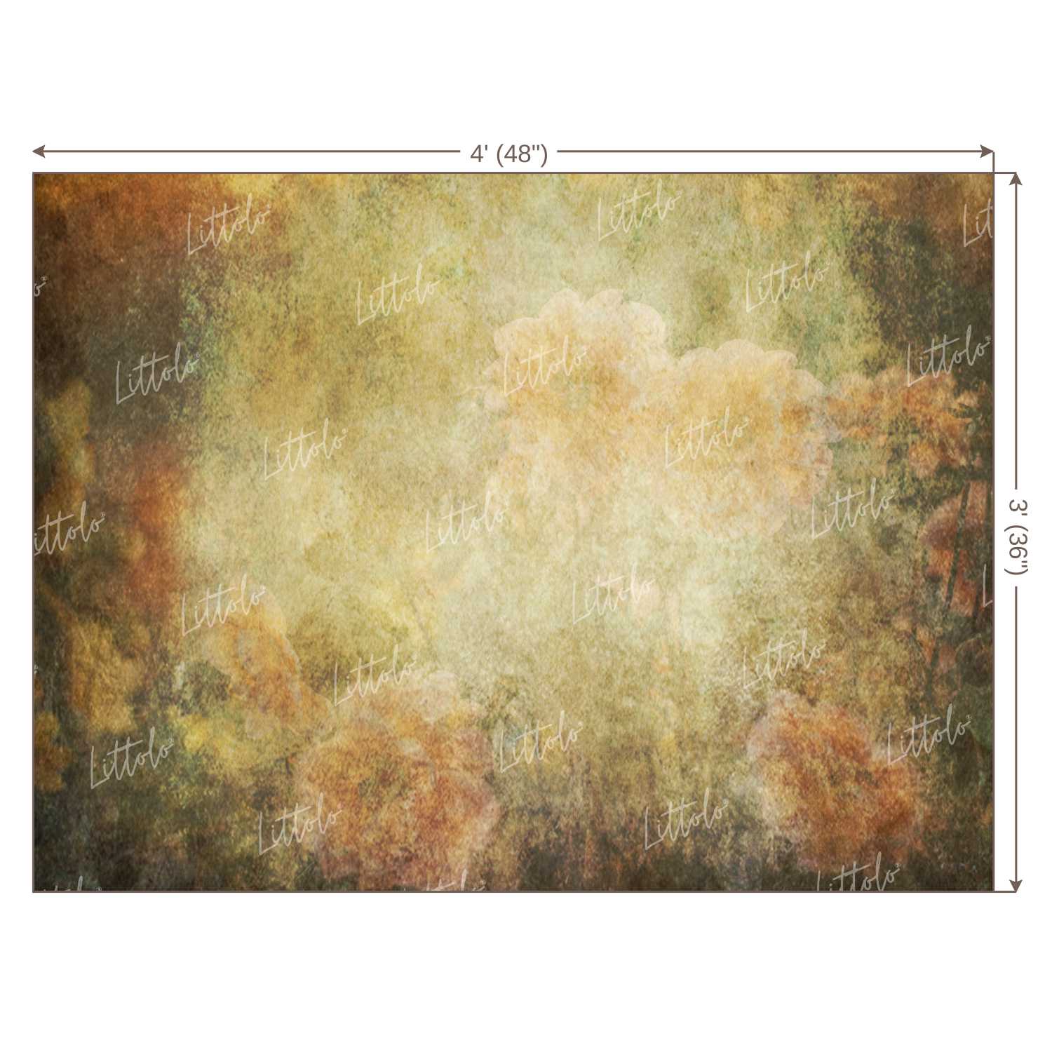 LB0042 Floral and Fine Arts Backdrop