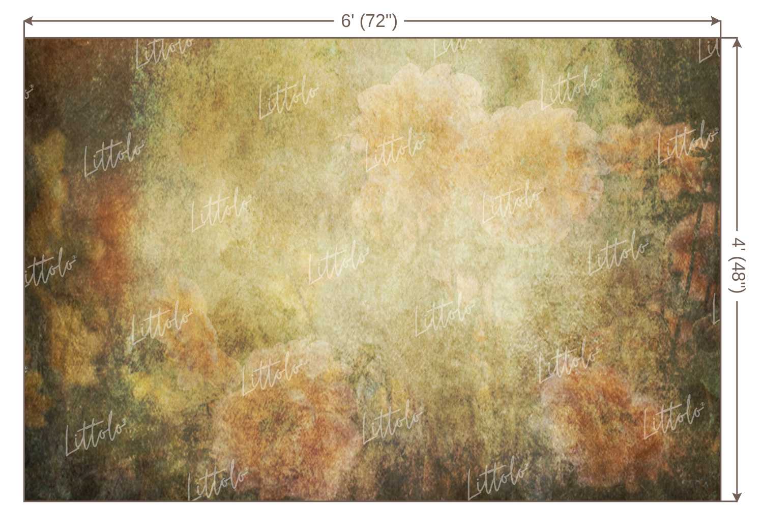 LB0042 Floral and Fine Arts Backdrop